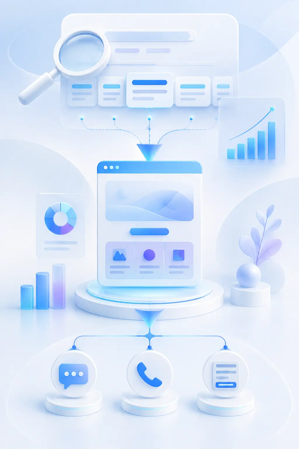 Аналитика SEO лендинга: показы, переходы, звонки и заявки